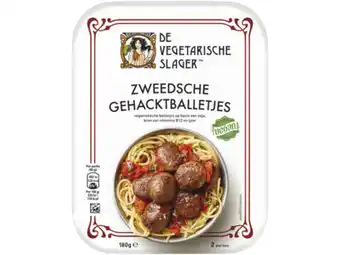 Hoogvliet Vegetarische slager Zweedsche gehacktballetjes aanbieding