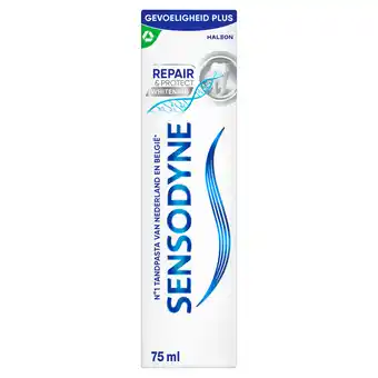 PLUS Sensodyne Tandpasta repair & protect whitening aanbieding