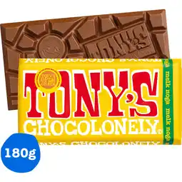 Albert Heijn Tony's Chocolonely Reep melk noga aanbieding