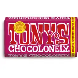 Albert Heijn Tony's Chocolonely Reep melk karamel biscuit aanbieding