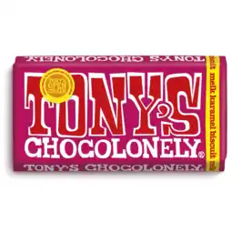 Albert Heijn Tony's Chocolonely Reep melk karamel biscuit aanbieding