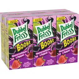 Albert Heijn DubbelFrisss Boost bosvruchten & appel 6-pack aanbieding