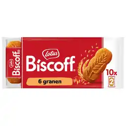 PLUS Lotus Biscoff speculoos koek 6 granen aanbieding