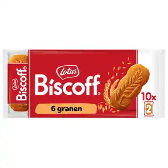 PLUS Lotus Biscoff speculoos koek 6 granen aanbieding