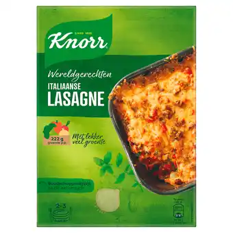 PLUS Knorr Wereldgerecht Lasagne bolognese aanbieding