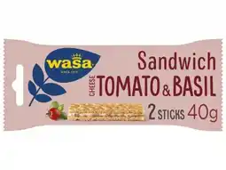 Hoogvliet Wasa Sandwich cheese tomato & basil aanbieding