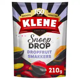 PLUS Klene Snoepdrop dropfruit smakkers aanbieding