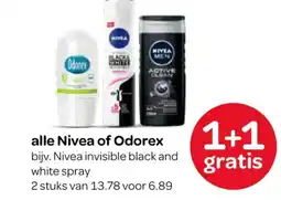 Spar Alle Nivea of Odorex aanbieding