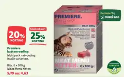 Maxi Zoo Premiere kattenvoeding aanbieding
