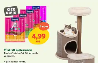 Maxi Zoo Vitakraft kattensnacks aanbieding