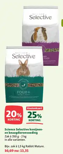 Maxi Zoo Science Selective konijnen- en knaagdierenvoeding aanbieding