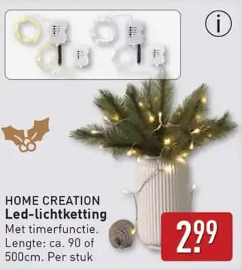 ALDI Home creation LED lichtketting aanbieding