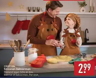 ALDI Crofton Siliconen bakvormen aanbieding