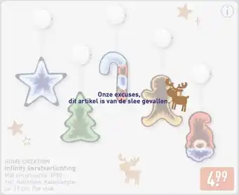 ALDI Home creation infinity kerstverlichting aanbieding