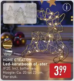 ALDI Home creation led kerstboom of ster aanbieding