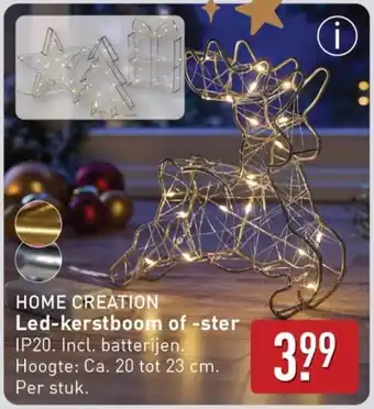 ALDI Home creation led kerstboom of ster aanbieding
