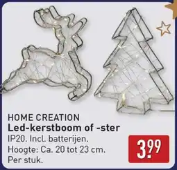 ALDI Home creation LED kerstboom of ster aanbieding