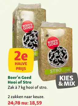 Maxi Zoo Boer'n Goed Hooi of Stro aanbieding