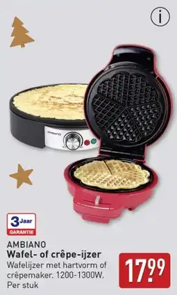 ALDI Ambiano Wafel of crêpe ijzer aanbieding