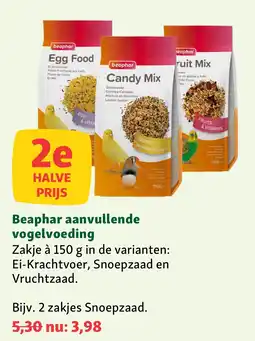 Maxi Zoo Beaphar aanvullende vogelvoeding aanbieding
