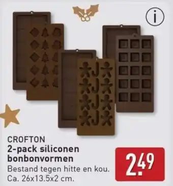 ALDI 2-pack siliconen bonbonvormen aanbieding