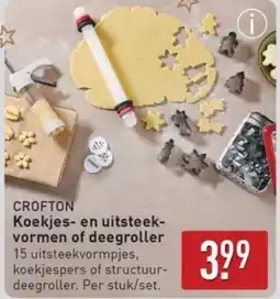 ALDI Koekjes- en uitsteek- vormen of deegroller aanbieding