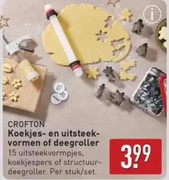 ALDI Koekjes- en uitsteek- vormen of deegroller aanbieding