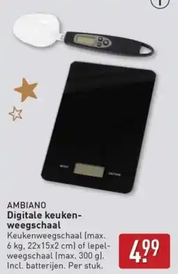 ALDI Digitale keuken- weegschaal aanbieding
