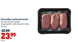 Makro Horecalijn runderentrecote Per stuk vacuüm verpakt aanbieding