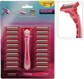 Bol.com Scheermes Dames - Houder + 21 Mesjes aanbieding