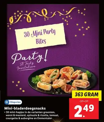 Lidl Mini-bladerdeegsnacks 363g aanbieding