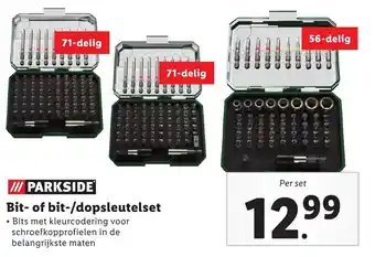 Lidl Bit- of bit-/dopsleutelset aanbieding