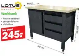 Van Cranenbroek LOTUS Werkbank aanbieding