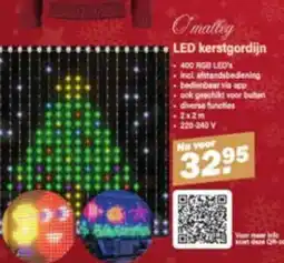 Van Cranenbroek O'malley LED kerstgordijn aanbieding