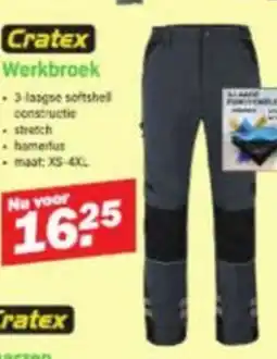Van Cranenbroek Cratex Werkbroek aanbieding