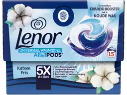 Hoogvliet Lenor All-in 1 pods katoen aanbieding