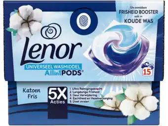 Hoogvliet Lenor All-in 1 pods katoen aanbieding