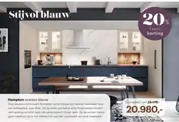 Bouwhof Hampton oceaan blauw aanbieding