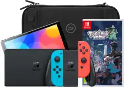 Coolblue Nintendo Switch OLED Blauw/Rood + Pokémon Legends: Z-A + BlueBuilt Beschermhoes aanbieding