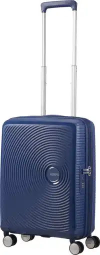 Coolblue American Tourister Soundbox Expandable Spinner 55cm Midnight Navy aanbieding