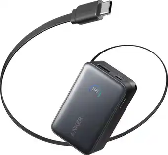 Coolblue Anker Nano Powerbank 10.000 mAh met 45 Watt Snelladen Zwart aanbieding