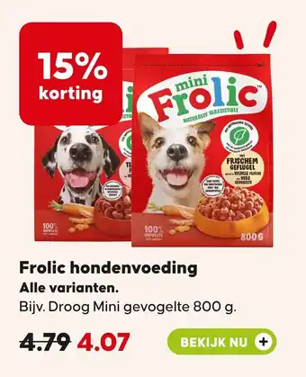 Pets Place Frolic hondenvoeding aanbieding