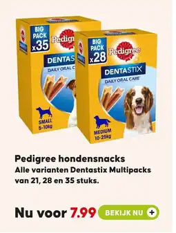 Pets Place Pedigree hondensnacks aanbieding
