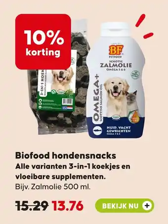 Pets Place Biofood hondensnacks aanbieding