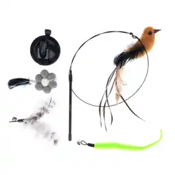 Zooplus zooplus Basics Interactief kattenspeelgoed 4 in 1 - Teaser 95cm, 4 speeltjes 15cm aanbieding