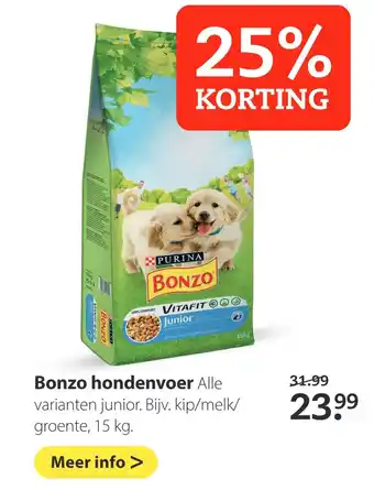 Boerenbond Bonzo hondenvoer aanbieding