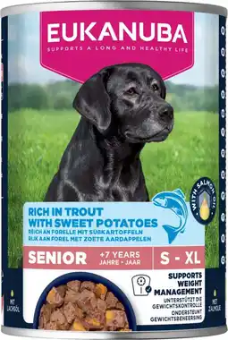 Intratuin Eukanuba natvoer Life Care senior forel en zoete aardappelen 400 g aanbieding