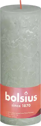 Intratuin Bolsius stompkaars Rustiek Shine groen 85 uur D 6,8 H 19 cm aanbieding