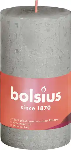 Intratuin Bolsius stompkaars Rustiek Shine groen 30 uur D 5 H 10 cm aanbieding