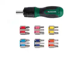Lidl PARKSIDE Ratelschroevendraaier met bits aanbieding